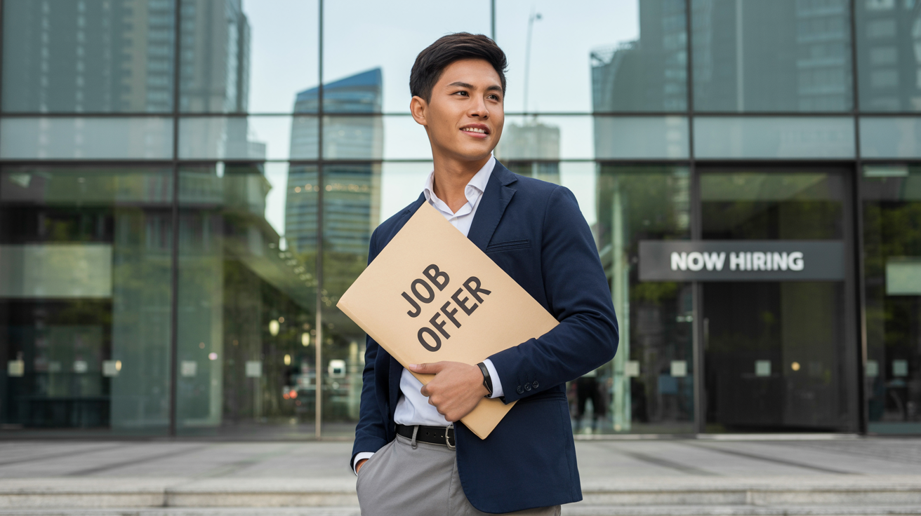 Student Going for a job interview